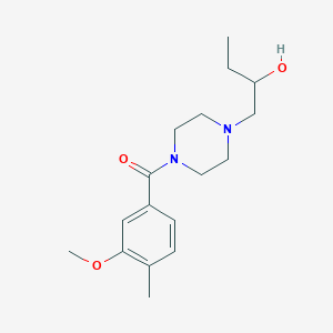 molecular formula C17H26N2O3 B7574271 [4-(2-Hydroxybutyl)piperazin-1-yl]-(3-methoxy-4-methylphenyl)methanone 