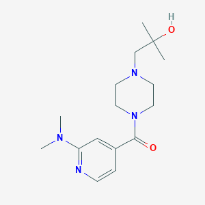molecular formula C16H26N4O2 B7574416 [2-(Dimethylamino)pyridin-4-yl]-[4-(2-hydroxy-2-methylpropyl)piperazin-1-yl]methanone 
