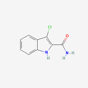 molecular formula C9H7ClN2O B7574532 3-Chloro-1H-indole-2-carboxylic acid amide 