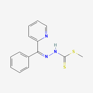 molecular formula C14H13N3S2 B7574546 Methyl 2-[phenyl(2-pyridinyl)methylene]hydrazinecarbodithioate 