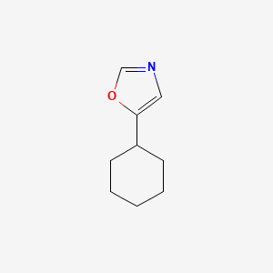 molecular formula C9H13NO B7574550 5-Cyclohexyl-1,3-oxazole 