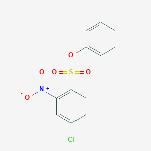 molecular formula C12H8ClNO5S B7574558 Phenyl 4-chloro-2-nitrobenzenesulfonate 