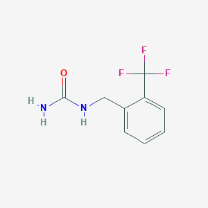molecular formula C9H9F3N2O B7574561 [2-(Trifluoromethyl)phenyl]methylurea 