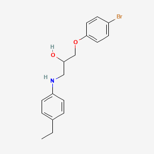 molecular formula C17H20BrNO2 B7574602 1-(4-Bromophenoxy)-3-(4-ethylanilino)propan-2-ol 