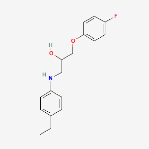molecular formula C17H20FNO2 B7574610 1-(4-Ethylanilino)-3-(4-fluorophenoxy)propan-2-ol 