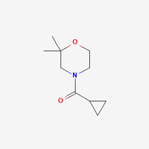 molecular formula C10H17NO2 B7574624 Cyclopropyl-(2,2-dimethylmorpholin-4-yl)methanone 