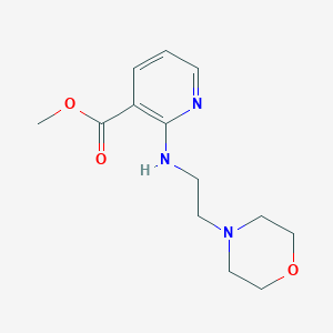 molecular formula C13H19N3O3 B7574634 Methyl 2-(2-morpholin-4-ylethylamino)pyridine-3-carboxylate 