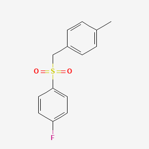 molecular formula C14H13FO2S B7574696 (4-Fluorophenyl)(p-tolylmethyl) sulfone 