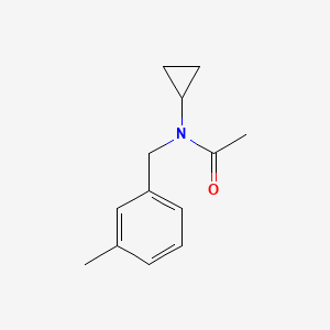 molecular formula C13H17NO B7574698 N-cyclopropyl-N-[(3-methylphenyl)methyl]acetamide 