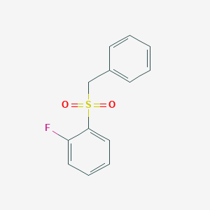 molecular formula C13H11FO2S B7574716 1-Benzylsulfonyl-2-fluorobenzene 