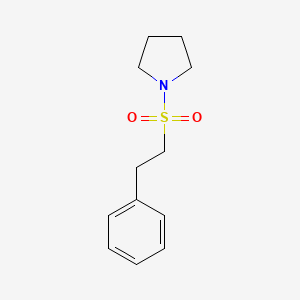 molecular formula C12H17NO2S B7574824 1-(2-Phenylethylsulfonyl)pyrrolidine 