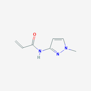 molecular formula C7H9N3O B7574862 N-(1-methylpyrazol-3-yl)prop-2-enamide 