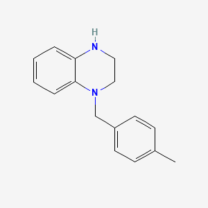 molecular formula C16H18N2 B7574923 4-[(4-methylphenyl)methyl]-2,3-dihydro-1H-quinoxaline 