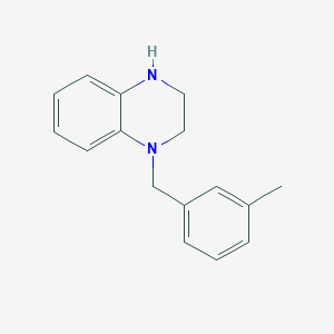 molecular formula C16H18N2 B7574929 4-[(3-methylphenyl)methyl]-2,3-dihydro-1H-quinoxaline 