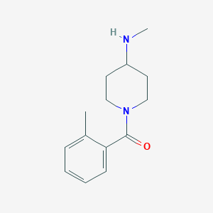 molecular formula C14H20N2O B7574948 [4-(Methylamino)piperidin-1-yl]-(2-methylphenyl)methanone 