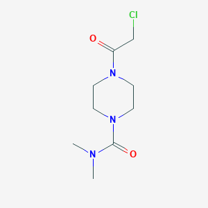 molecular formula C9H16ClN3O2 B7575133 4-(2-chloroacetyl)-N,N-dimethylpiperazine-1-carboxamide 