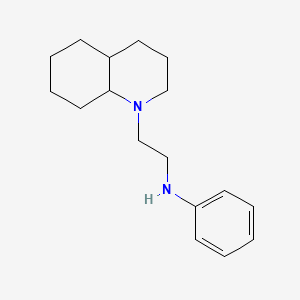 molecular formula C17H26N2 B7575151 N-[2-(3,4,4a,5,6,7,8,8a-octahydro-2H-quinolin-1-yl)ethyl]aniline 