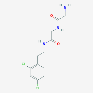 2-amino-N-[2-[2-(2,4-dichlorophenyl)ethylamino]-2-oxoethyl]acetamide