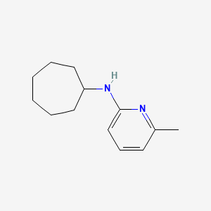 molecular formula C13H20N2 B7575302 N-cycloheptyl-6-methylpyridin-2-amine 