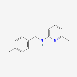 molecular formula C14H16N2 B7575325 6-methyl-N-[(4-methylphenyl)methyl]pyridin-2-amine 