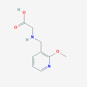 molecular formula C9H12N2O3 B7575347 2-[(2-Methoxypyridin-3-yl)methylamino]acetic acid 
