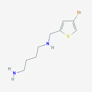 molecular formula C9H15BrN2S B7575445 N'-[(4-bromothiophen-2-yl)methyl]butane-1,4-diamine 