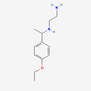 molecular formula C12H20N2O B7575531 N'-[1-(4-ethoxyphenyl)ethyl]ethane-1,2-diamine 