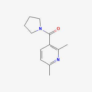 molecular formula C12H16N2O B7575575 (2,6-Dimethylpyridin-3-yl)-pyrrolidin-1-ylmethanone 