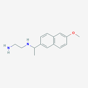 molecular formula C15H20N2O B7575590 N'-[1-(6-methoxynaphthalen-2-yl)ethyl]ethane-1,2-diamine 