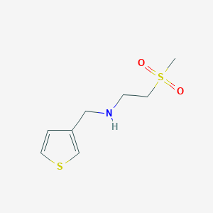 molecular formula C8H13NO2S2 B7575651 2-methylsulfonyl-N-(thiophen-3-ylmethyl)ethanamine 