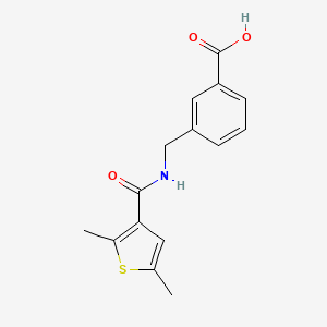 molecular formula C15H15NO3S B7575654 3-[[(2,5-Dimethylthiophene-3-carbonyl)amino]methyl]benzoic acid 