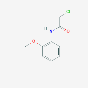 molecular formula C10H12ClNO2 B7575694 2-chloro-N-(2-methoxy-4-methylphenyl)acetamide 