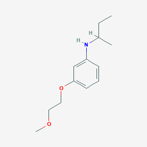 molecular formula C13H21NO2 B7575720 N-butan-2-yl-3-(2-methoxyethoxy)aniline 