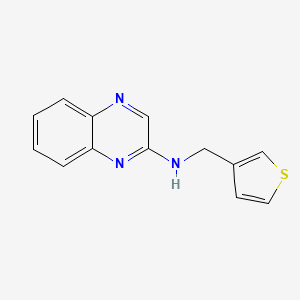 molecular formula C13H11N3S B7575762 N-(thiophen-3-ylmethyl)quinoxalin-2-amine 