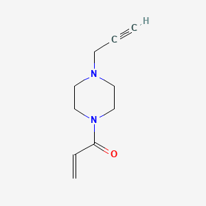 molecular formula C10H14N2O B7575768 1-(4-Prop-2-ynylpiperazin-1-yl)prop-2-en-1-one 