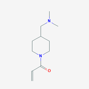 molecular formula C11H20N2O B7575803 1-{4-[(Dimethylamino)methyl]piperidin-1-yl}prop-2-en-1-one 