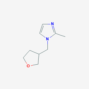 molecular formula C9H14N2O B7575830 2-Methyl-1-(oxolan-3-ylmethyl)imidazole 