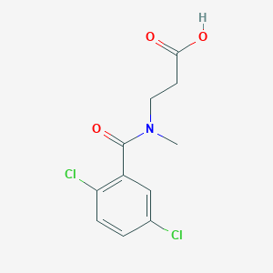 molecular formula C11H11Cl2NO3 B7575974 3-[(2,5-Dichlorobenzoyl)-methylamino]propanoic acid 