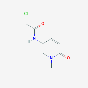 molecular formula C8H9ClN2O2 B7575976 2-chloro-N-(1-methyl-6-oxopyridin-3-yl)acetamide 