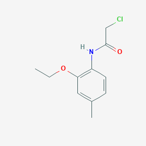 molecular formula C11H14ClNO2 B7575985 2-chloro-N-(2-ethoxy-4-methylphenyl)acetamide 