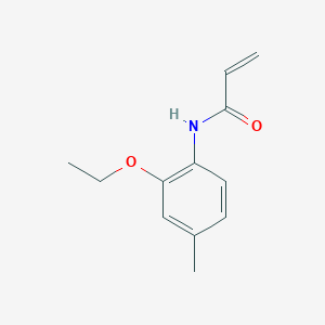 molecular formula C12H15NO2 B7576027 N-(2-ethoxy-4-methylphenyl)prop-2-enamide 