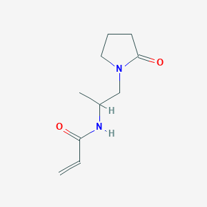 molecular formula C10H16N2O2 B7576065 N-[1-(2-oxopyrrolidin-1-yl)propan-2-yl]prop-2-enamide 