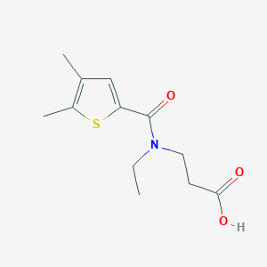 molecular formula C12H17NO3S B7576167 3-[(4,5-Dimethylthiophene-2-carbonyl)-ethylamino]propanoic acid 