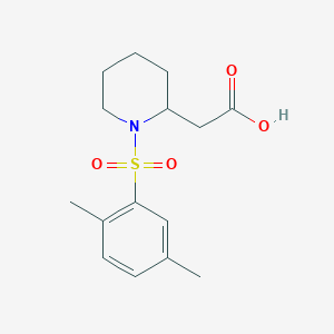 2-[1-(2,5-Dimethylphenyl)sulfonylpiperidin-2-yl]acetic acid