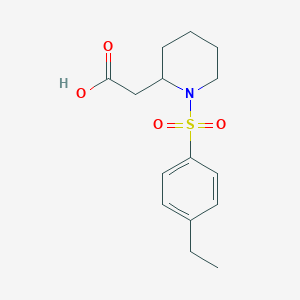 2-[1-(4-Ethylphenyl)sulfonylpiperidin-2-yl]acetic acid