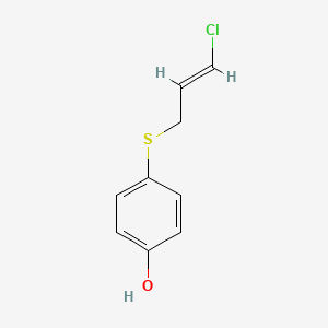 molecular formula C9H9ClOS B7576658 4-((3-Chloroallyl)thio)phenol 