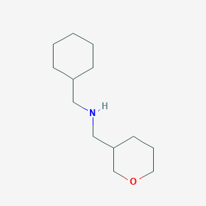 molecular formula C13H25NO B7576671 1-cyclohexyl-N-(oxan-3-ylmethyl)methanamine 