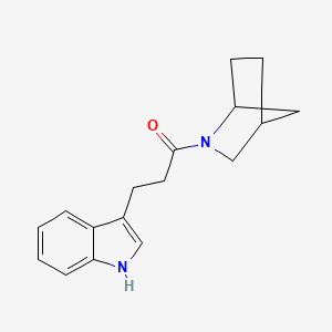molecular formula C17H20N2O B7576866 1-(2-azabicyclo[2.2.1]heptan-2-yl)-3-(1H-indol-3-yl)propan-1-one 