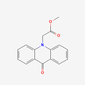 molecular formula C16H13NO3 B7576891 10(9H)-Acridineacetic acid, 9-oxo-, methyl ester 