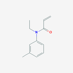 molecular formula C12H15NO B7576908 N-ethyl-N-(3-methylphenyl)prop-2-enamide 